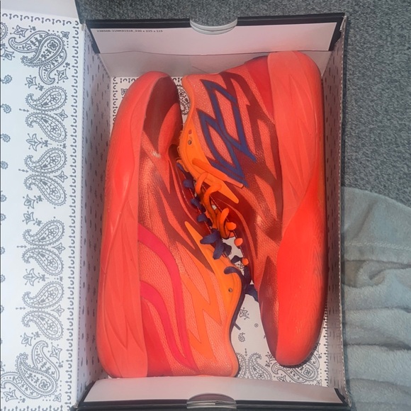 MB.02 Puma Blue and Orange Athletic Shoes - Picture 1 of 4